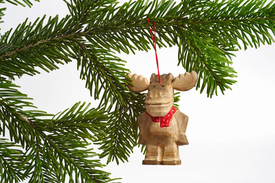 weihnachtsbaumschmuck holzelch