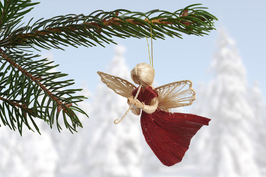 weihnachtsbaumschmuck稻草天使