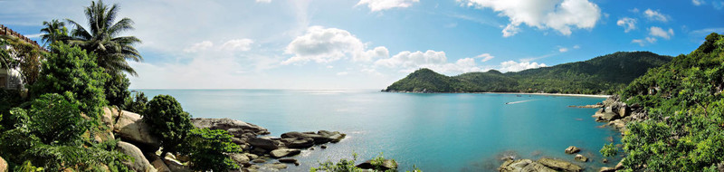 泰國，全景，海灘，大海，假期