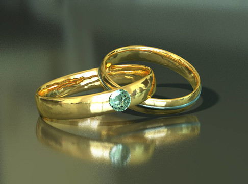 鉆石結(jié)婚戒指