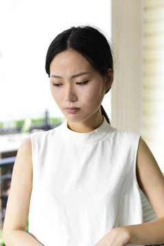 心情難過的女人