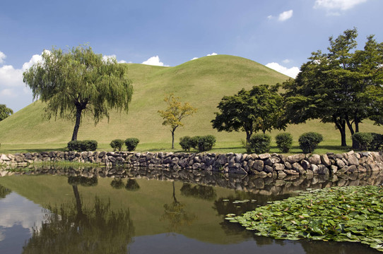 慶州古墳公園，韓國