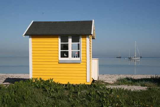 在丹麥的海灘小屋