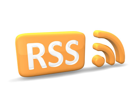 橙色的RSS 3d