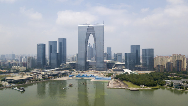 蘇州金雞湖畔風光