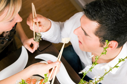 壽司，吃晚餐，筷子，ESS