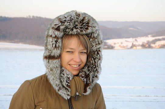 冬季室外人像