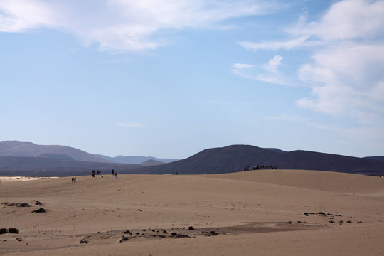 在El cotillo山，富埃特文圖拉島