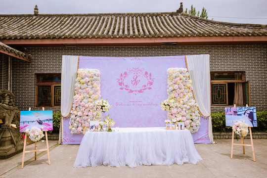 夢幻大氣婚禮迎賓區(qū)