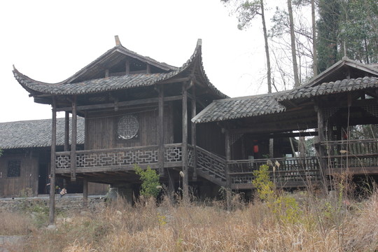 土家名族特色建筑  吊腳樓