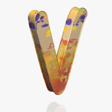字母表的字母V型