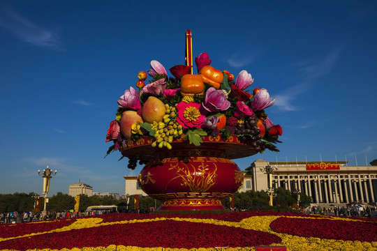 天安門(mén)廣場(chǎng)花壇1