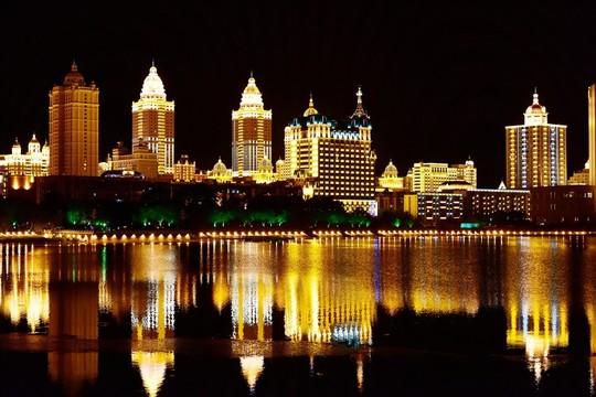 呼倫貝爾城市夜景