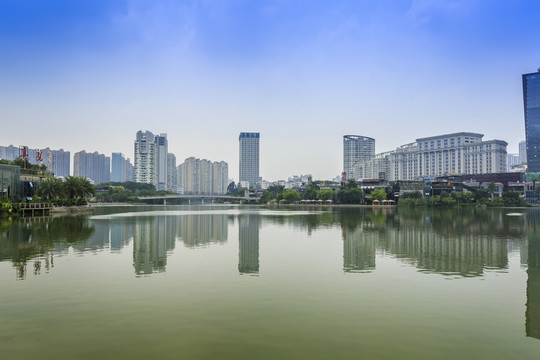 南寧民歌湖建筑景觀