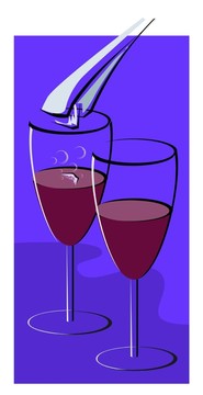 玻璃酒杯