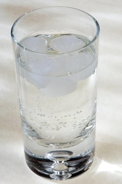玻璃杯里的水