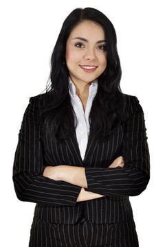 女人笑了