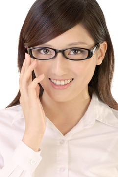 女人笑了