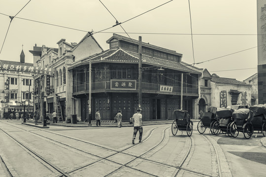 老上海街景