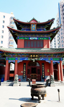 天津藥王古寺 古建筑 寺廟