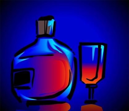 玻璃酒杯