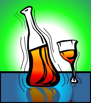 玻璃酒杯