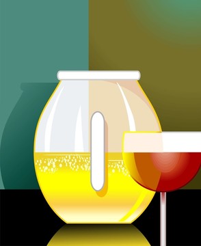 玻璃酒杯