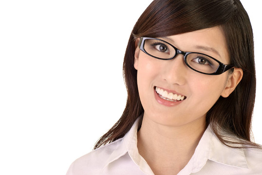 女人笑了