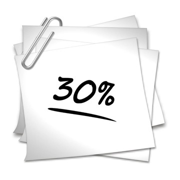 附注30%