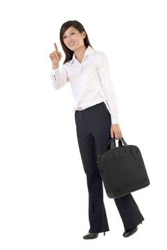 女人笑了
