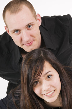 stacked young couple