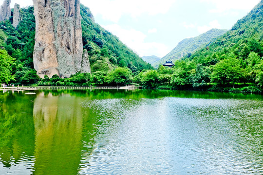 湖泊 森林