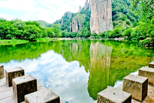 湖泊 森林