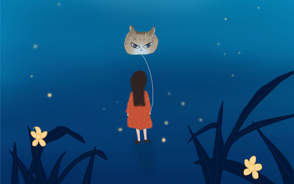 海底世界 貓 女孩