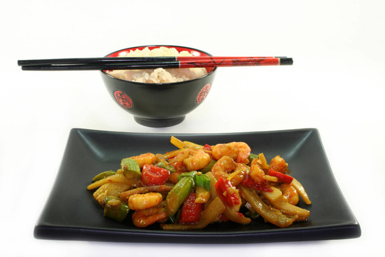 亞洲蝦仁飯