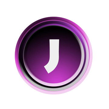 字母J按鈕