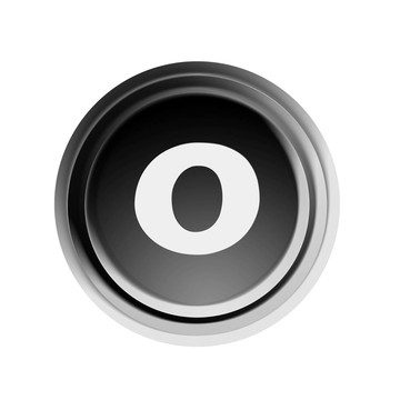 字母O按鈕