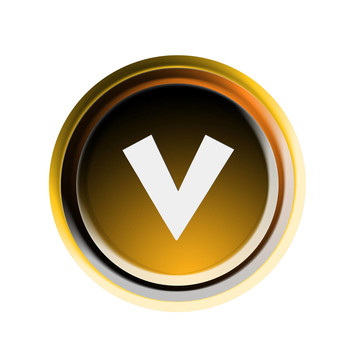 字母v按鈕