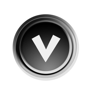 字母v按鈕