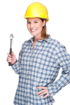 女人用錘