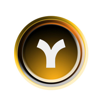 字母y按鈕