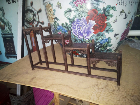 紫檀花架 高清實(shí)拍