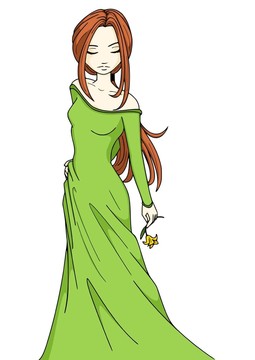 穿綠衣服的女人