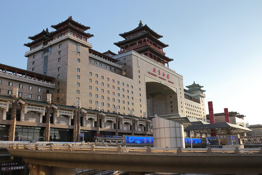 北京西站 站臺 北京西客站 火