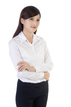 女人笑了
