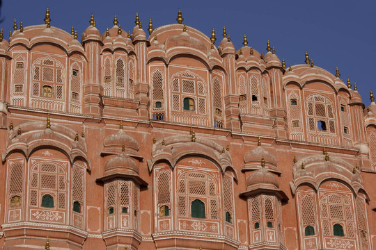 Hawa Mahal（風之宮殿）在齋浦爾，拉賈斯坦，印度