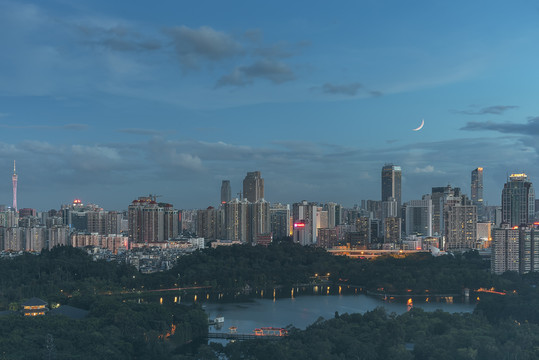廣州天河CBD遠(yuǎn)眺