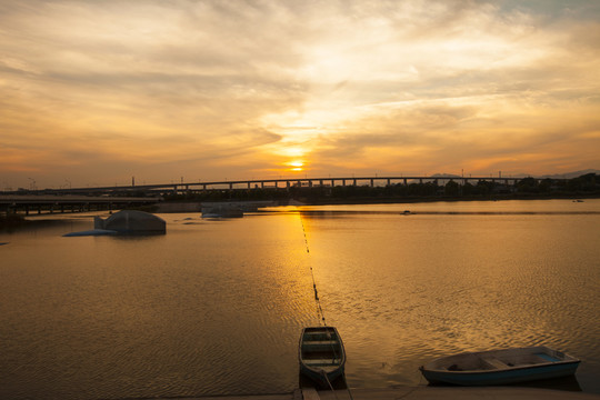 盧溝河 夕陽
