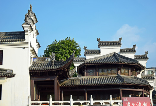 徽派古建筑攝影圖