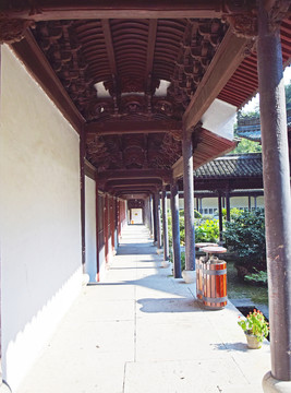 寺院走廊高清圖片素材